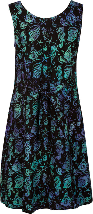Sanur Beach Dress Lagoon RumReggaeClothing Sanur Beach Dress Lagoon RumReggaeClothing